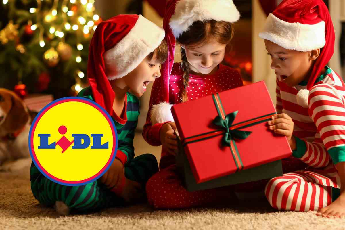 bambini regali di natale logo lidl